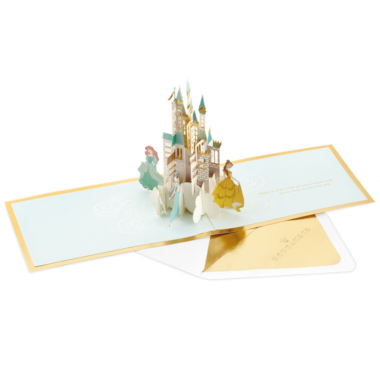 Hallmark Disney Princess Castle So Loved 3D Pop-Up Card