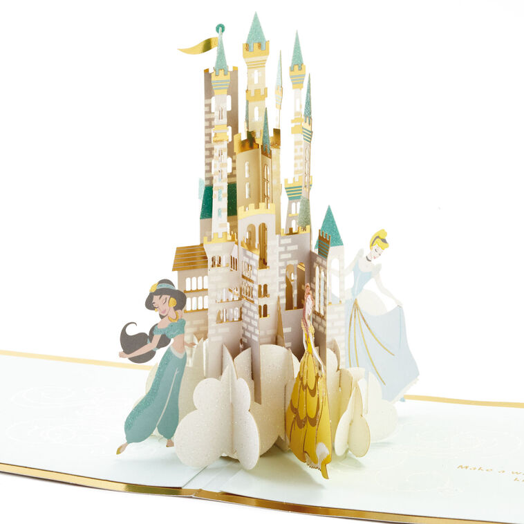 hallmark Disney Princess Castle So Loved 3D Pop-Up Card