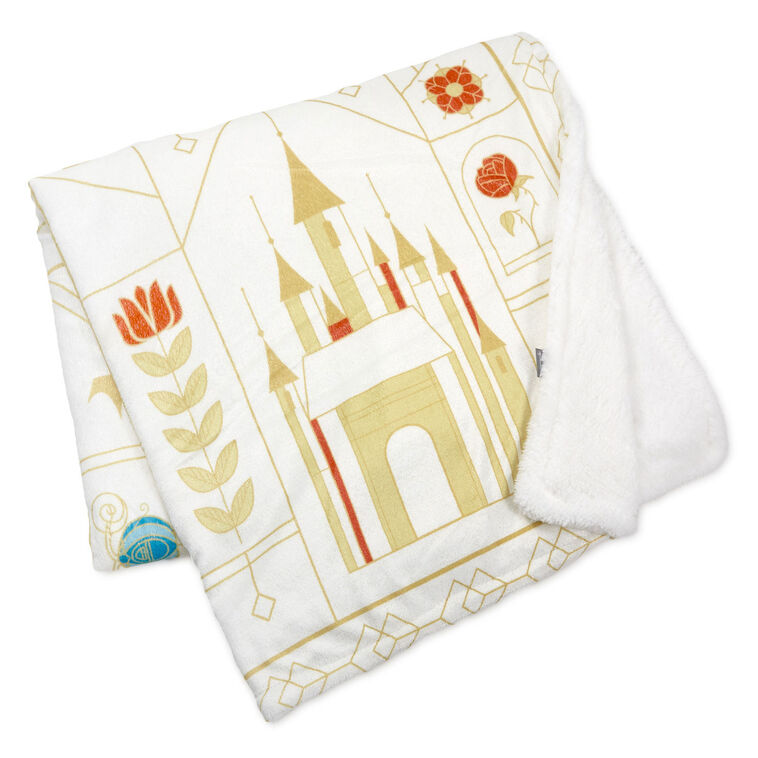 hallmark Disney Princess Castles Throw Blanket 50x60