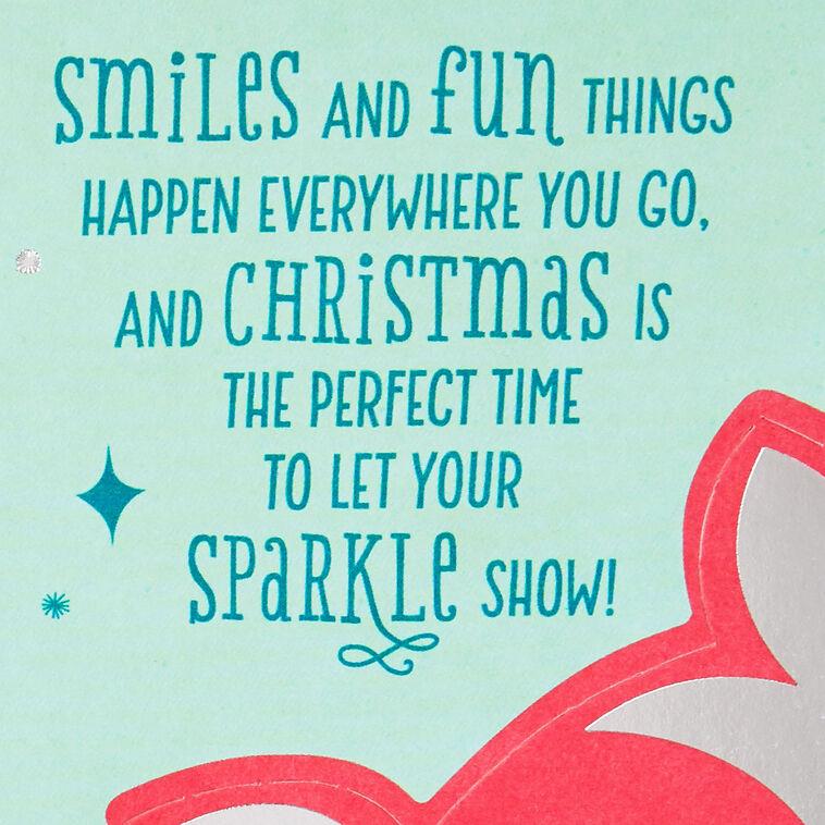 Hallmark Disney Princess Christmas Card For Granddaughter With Crown And Stickers