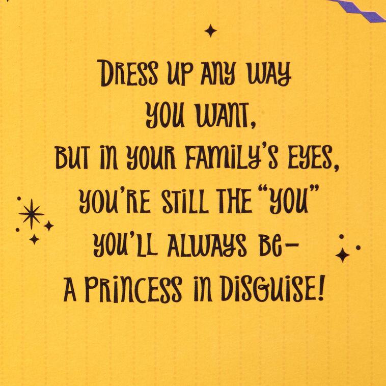 Hallmark Disney Princess Dress Up Halloween Card For Granddaughter With Mask