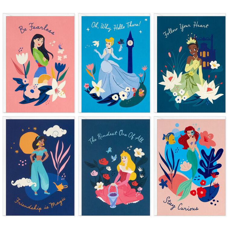 hallmark Disney Princess Hellos Assorted Blank Note Cards Pack of 24