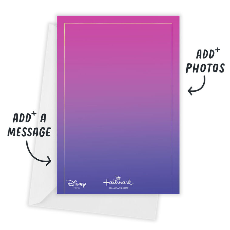 Hallmark Disney Princess Make A Wish Flat Birthday Invitation