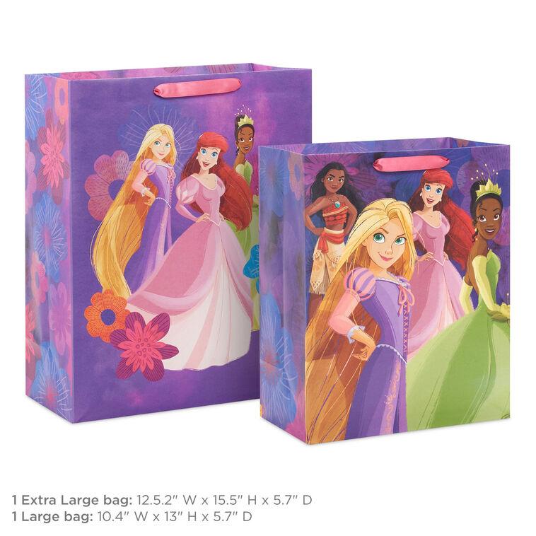 Hallmark Disney Princess Pretty Purple And Floral 2-Pack Assorted Gift Bags