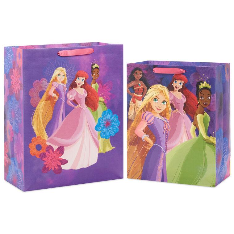 Hallmark Disney Princess Pretty Purple And Floral 2-Pack Assorted Gift Bags