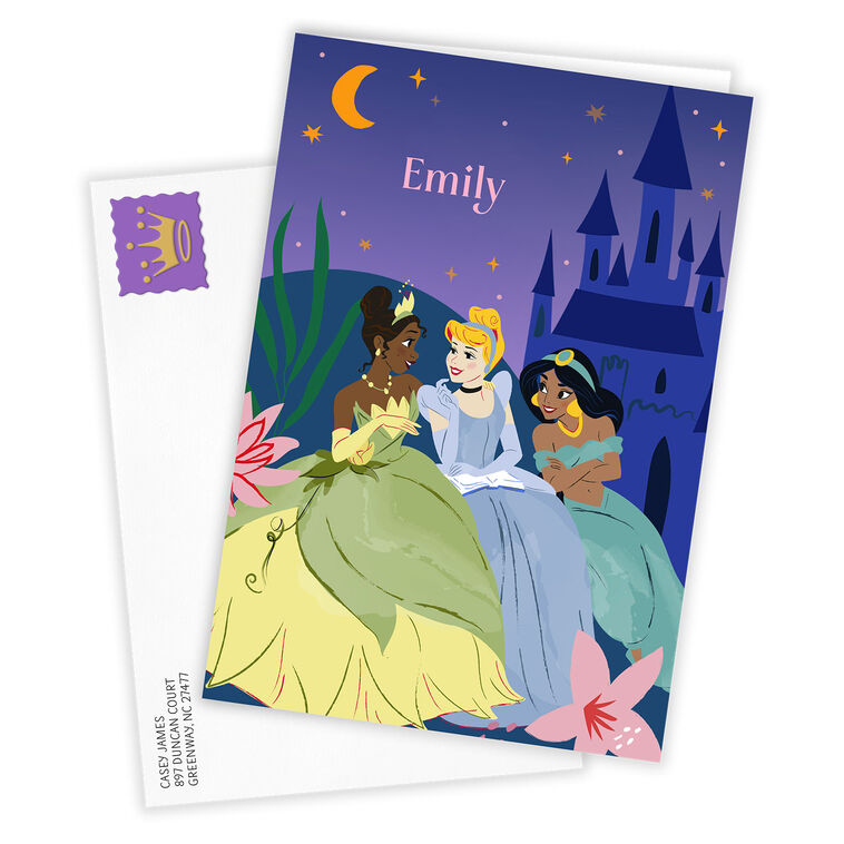 Hallmark Disney Princess Tiana Cinderella And Jasmine Custom Card