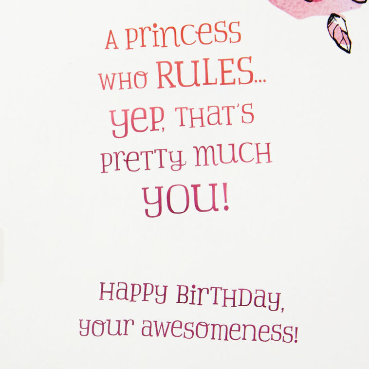 Hallmark Disney Princess Your Awesomeness Musical Birthday Card