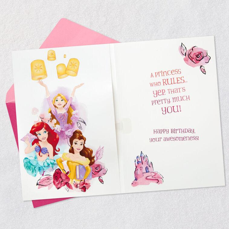 Hallmark Disney Princess Your Awesomeness Musical Birthday Card