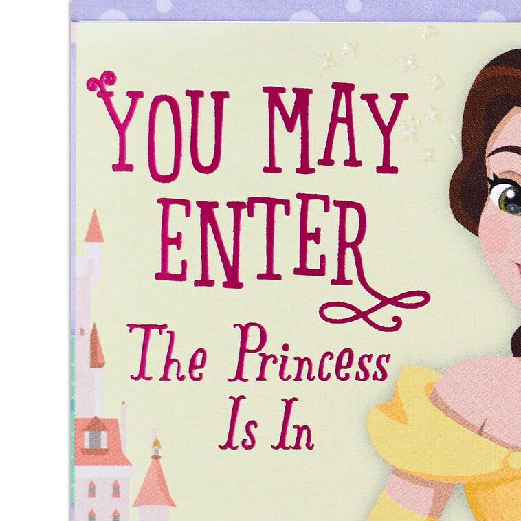 Hallmark Disney Princesses All-About-You-Day Birthday Card With Door Hanger