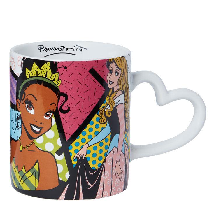 hallmark Disney Princesses Ariel Tiana Cinderella and Aurora Britto Mug