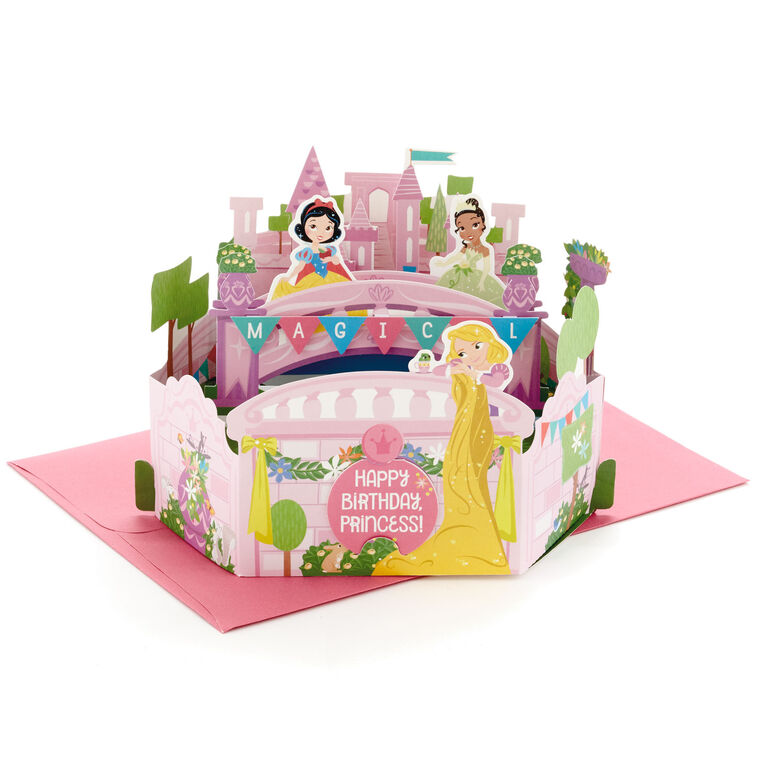 hallmark Disney Princesses Magical Birthday 3D Pop-Up Birthday Card