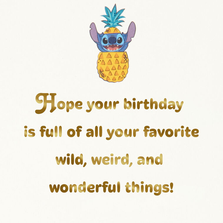 Hallmark Disney Stitch Best Day Ever Birthday Card For Kids