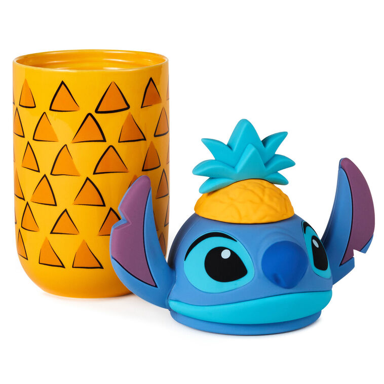 Hallmark Disney Stitch In Pineapple Sculpted Mug With Sound 11 Oz