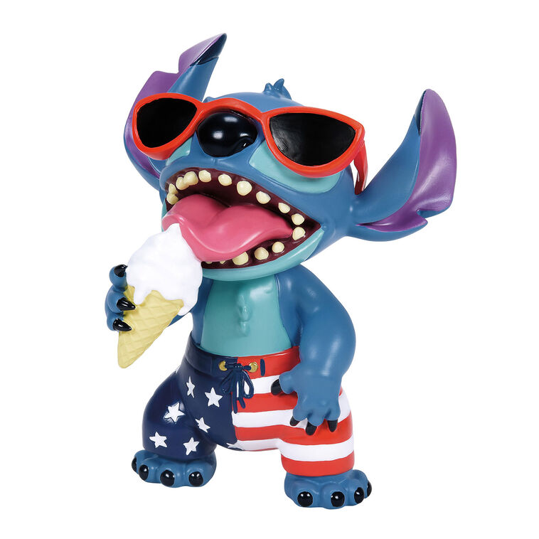 hallmark Disney Stitch in Stars and Stripes July 4th Figurine 5"