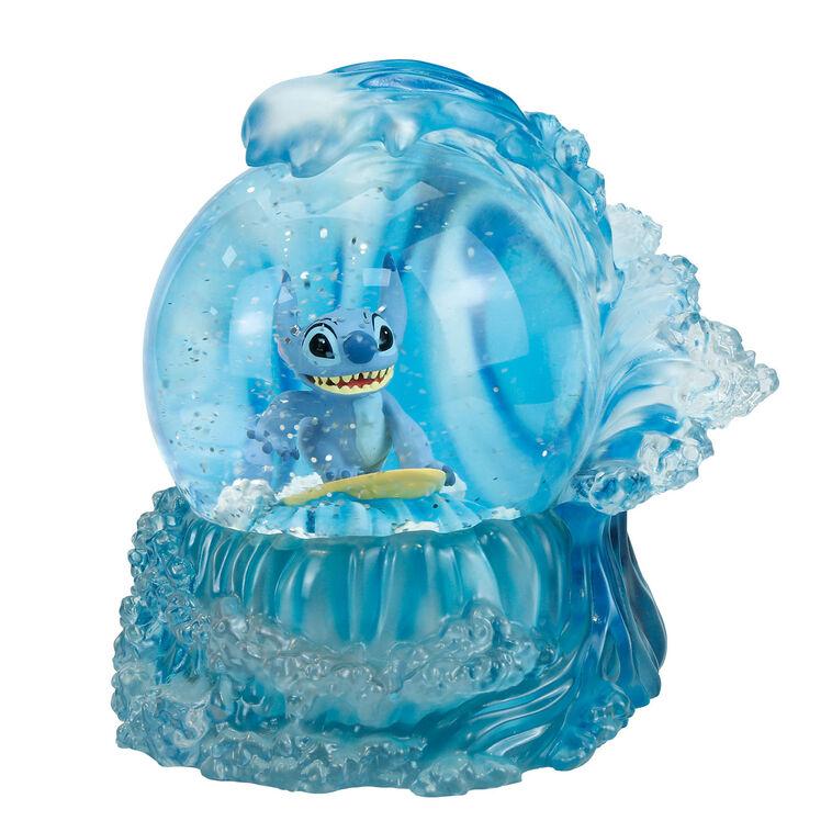 hallmark Disney Stitch Surfing Snow Globe Figurine 6"