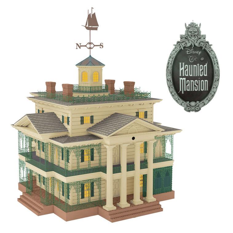 hallmark Disney The Haunted Mansion Collection Disneyland Manor Tree Topper With Light and Sound