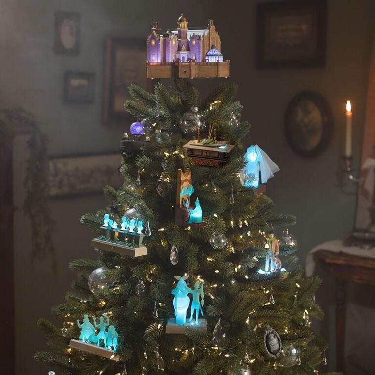 Hallmark Disney The Haunted Mansion Collection The Haunted Mansion Musical Christmas Tree Topper With Light