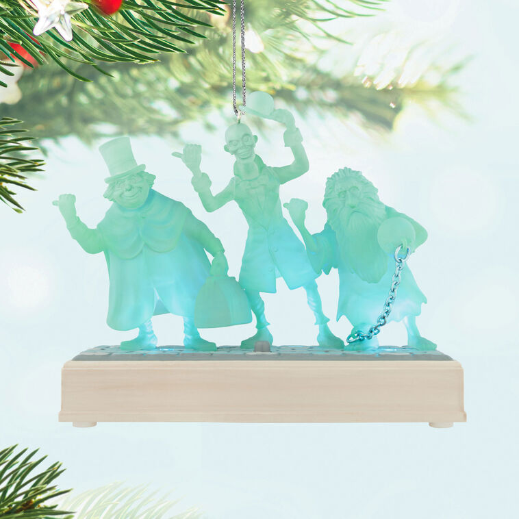 Hallmark Disney The Haunted Mansion Collection The Hitchhiking Ghosts Ornament With Light And Sound