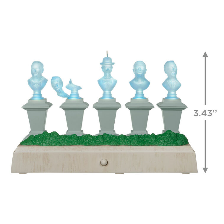 Hallmark Disney The Haunted Mansion Collection The Singing Busts Ornament With Light And Sound