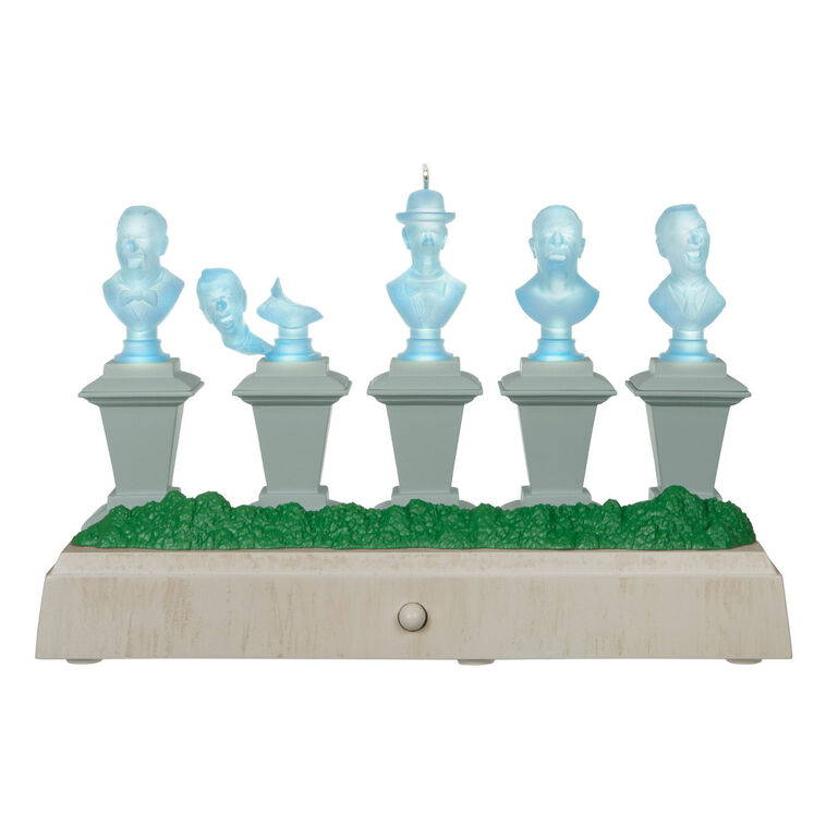 hallmark Disney The Haunted Mansion Collection The Singing Busts Ornament With Light and Sound