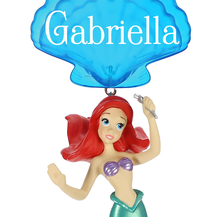 Hallmark Disney The Little Mermaid Ariel Personalized Ornament Custom Text