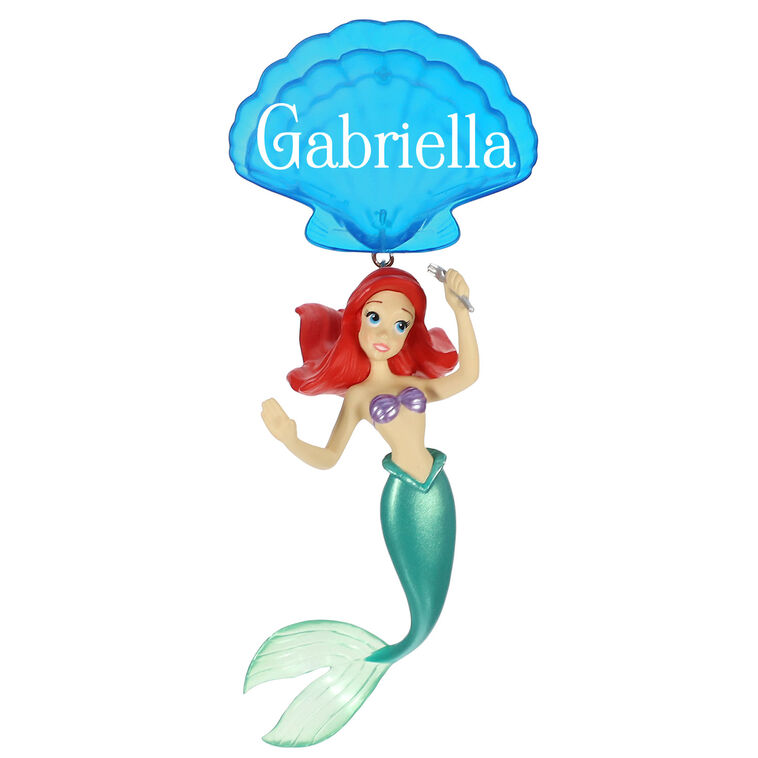 hallmark Disney The Little Mermaid Ariel Personalized Ornament Custom Text