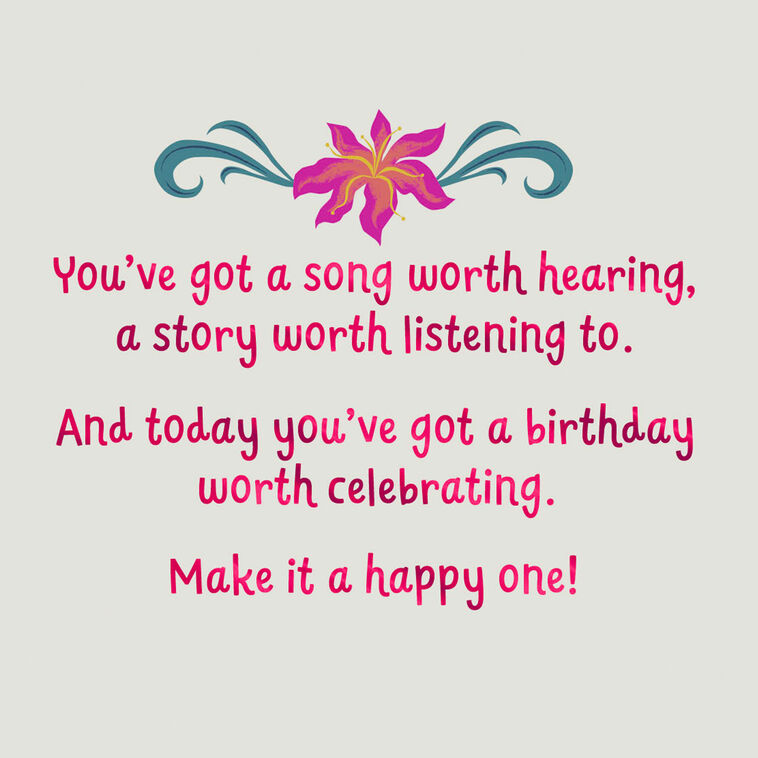 Hallmark Disney The Little Mermaid Raise That Voice Birthday Card