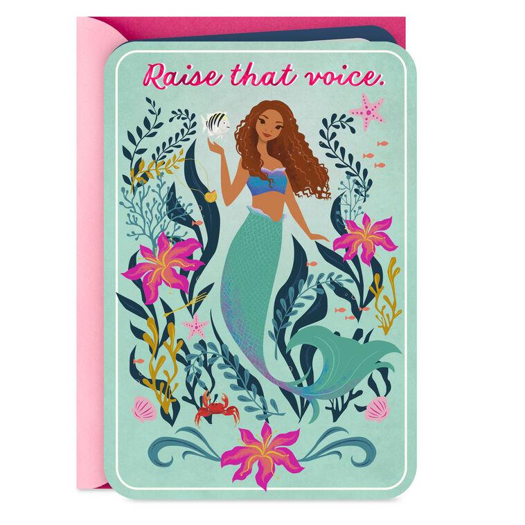 hallmark Disney The Little Mermaid Raise That Voice Birthday Card