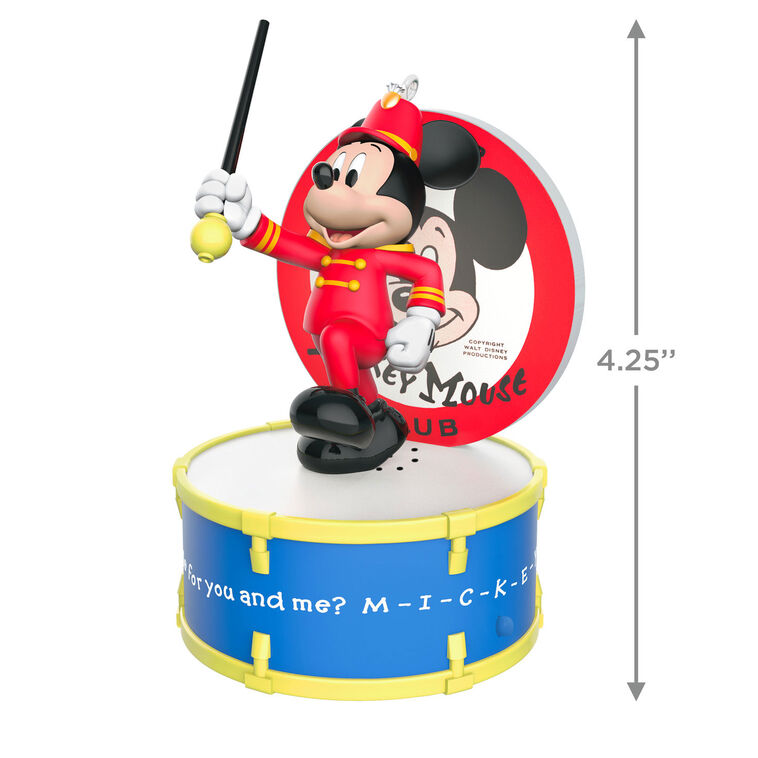 Hallmark Disney The Mickey Mouse Club 70 Years Of Music And Fun Musical Ornament With Light