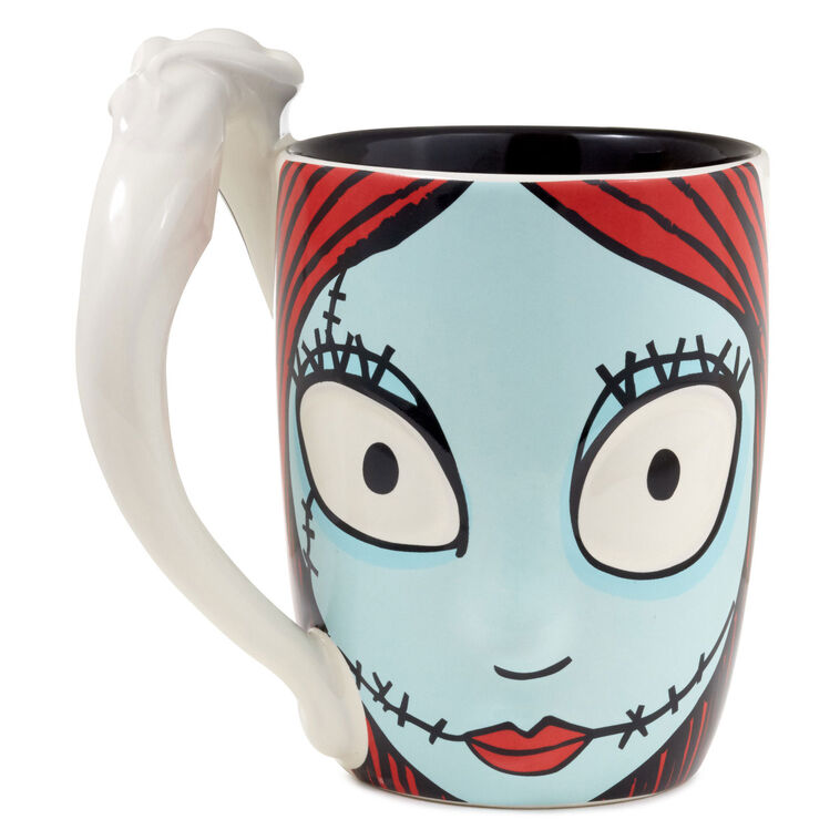Hallmark Disney Tim Burton's The Nightmare Before Christmas Jack And Sally Sculpted Mug 15 Oz