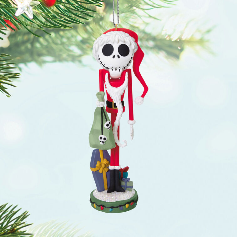 Hallmark Disney Tim Burton's The Nightmare Before Christmas Santa Jack Skellington Nutcracker Ornament