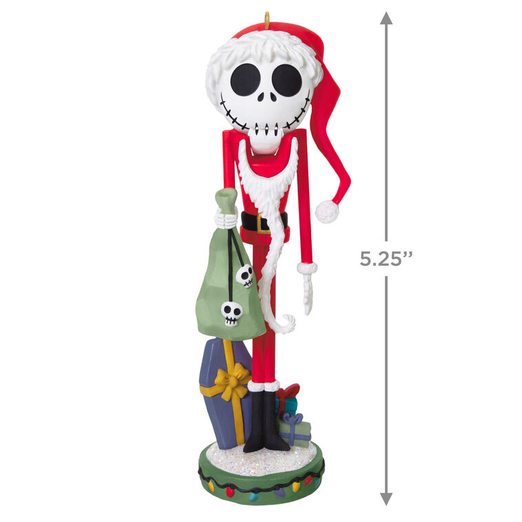 Hallmark Disney Tim Burton's The Nightmare Before Christmas Santa Jack Skellington Nutcracker Ornament