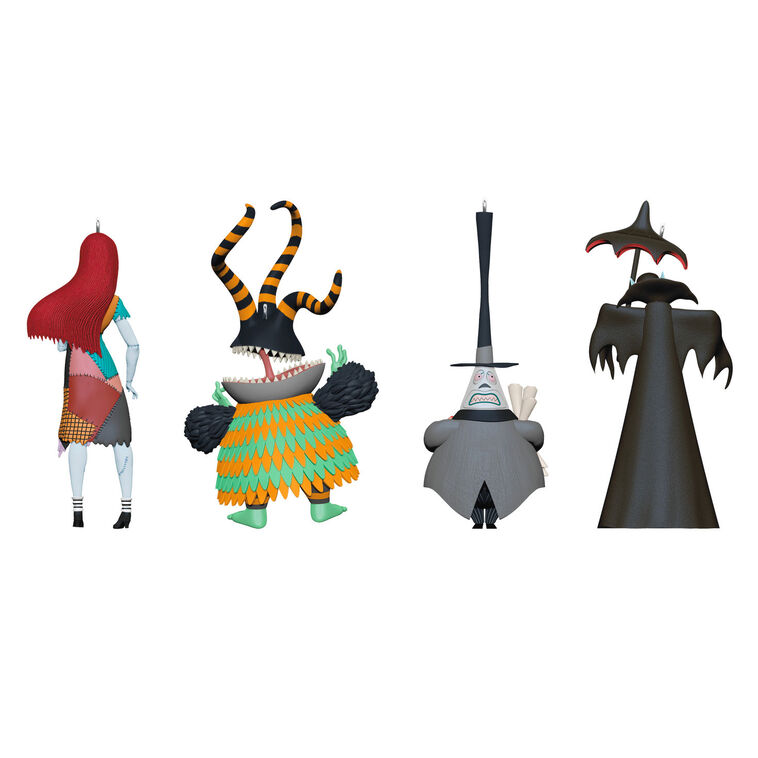 Hallmark Disney Tim Burton's The Nightmare Before Christmas Citizens Of Halloween Town Ornaments Set Of 4