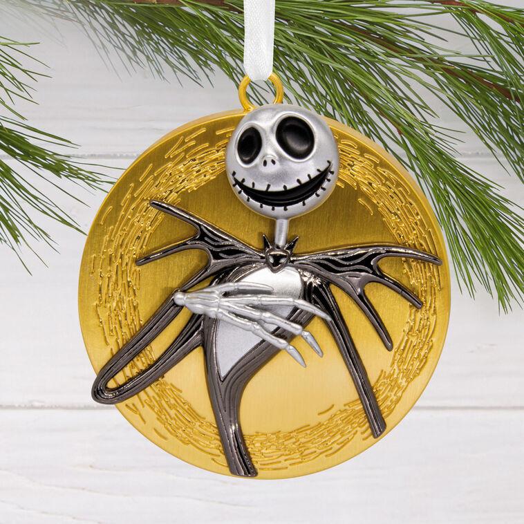 Hallmark Disney Tim Burton's The Nightmare Before Christmas Jack Skellington On Moon Metal Hallmark Ornament