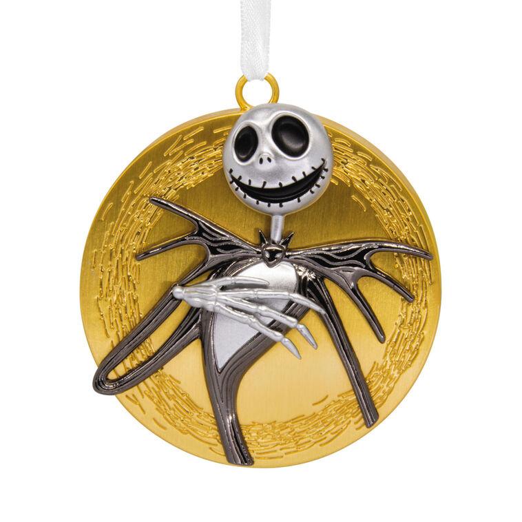 hallmark Disney Tim Burton's The Nightmare Before Christmas Jack Skellington on Moon Metal Hallmark Ornament