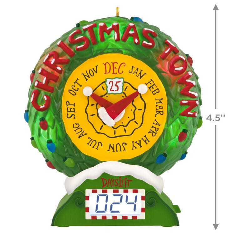 Hallmark Disney Tim Burton's The Nightmare Before Christmas Christmas Town Countdown Musical Ornament With Light And Motion