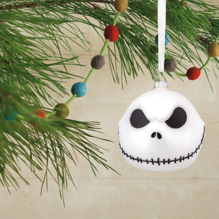 Hallmark Disney Tim Burton's The Nightmare Before Christmas Jack Skellington Blown Glass Hallmark Ornament