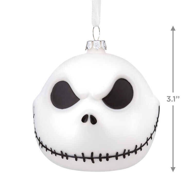 Hallmark Disney Tim Burton's The Nightmare Before Christmas Jack Skellington Blown Glass Hallmark Ornament