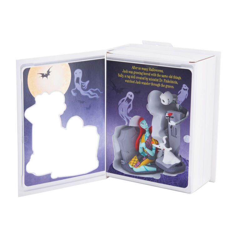 Hallmark Disney Tim Burton's The Nightmare Before Christmas Jack And Sally With Tombstones Hallmark Ornaments Set Of 2