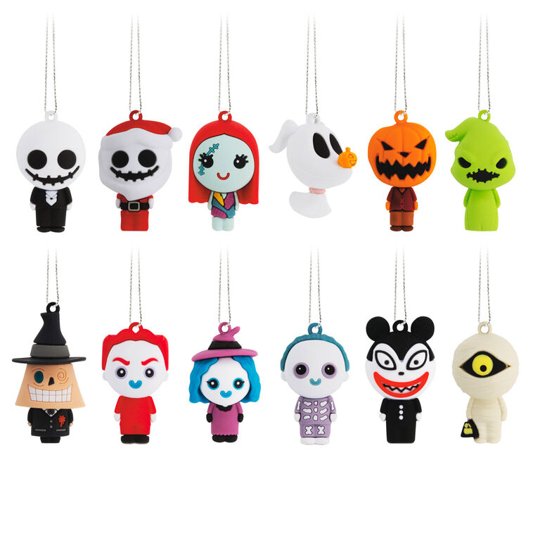 hallmark Disney Tim Burton's The Nightmare Before Christmas Hallmark Countdown Calendar Paper Tree Set With 12 Mini Ornaments