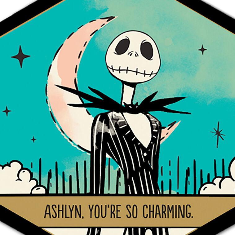 Hallmark Disney Tim Burton's The Nightmare Before Christmas Metal Personalized Ornament Custom Text