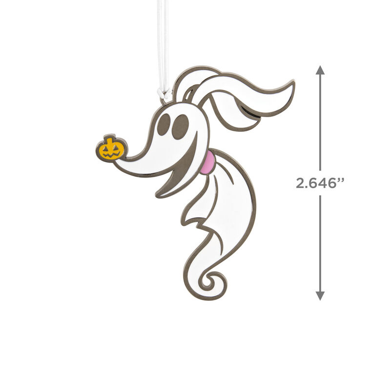 Hallmark Disney Tim Burton's The Nightmare Before Christmas Zero Moving Metal Hallmark Ornament
