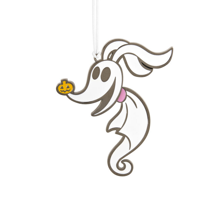 hallmark Disney Tim Burton's The Nightmare Before Christmas Zero Moving Metal Hallmark Ornament
