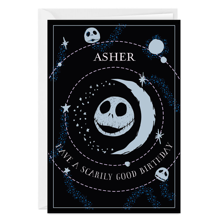 hallmark Disney Tim Burton's The Nightmare Before Christmas Constellations Custom Birthday Card