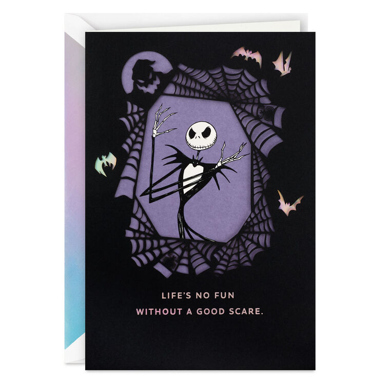 hallmark Disney Tim Burton's The Nightmare Before Christmas Good Scare Halloween Card