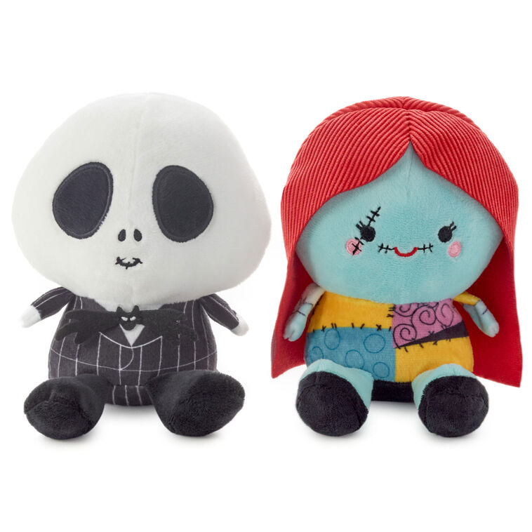 Hallmark Disney Tim Burton's The Nightmare Before Christmas Better Together Jack & Sally Magnetic Plush 5"