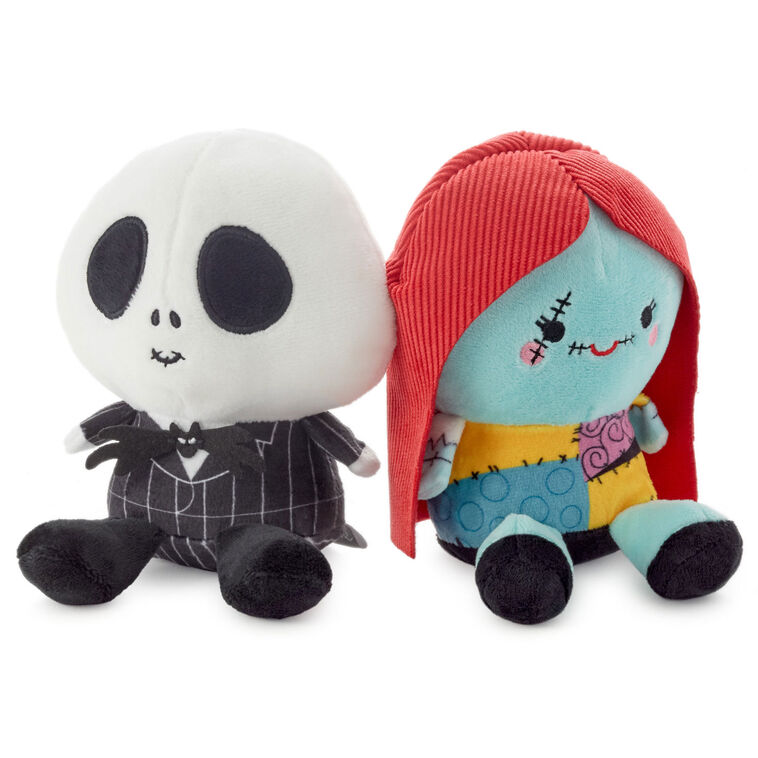 hallmark Disney Tim Burton's The Nightmare Before Christmas Better Together Jack & Sally Magnetic Plush 5"