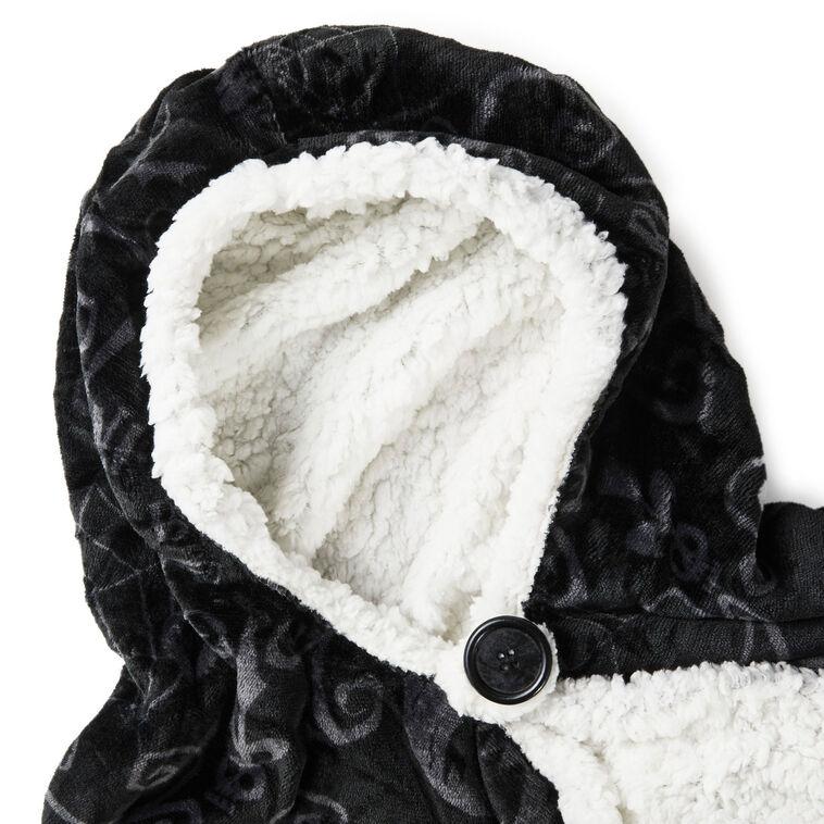 Hallmark Disney Tim Burton's The Nightmare Before Christmas Jack Skellington Hooded Blanket