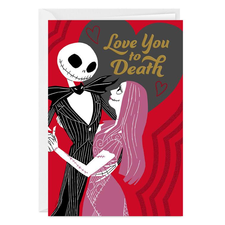 hallmark Disney Tim Burton's The Nightmare Before Christmas Misfits Custom Love Card