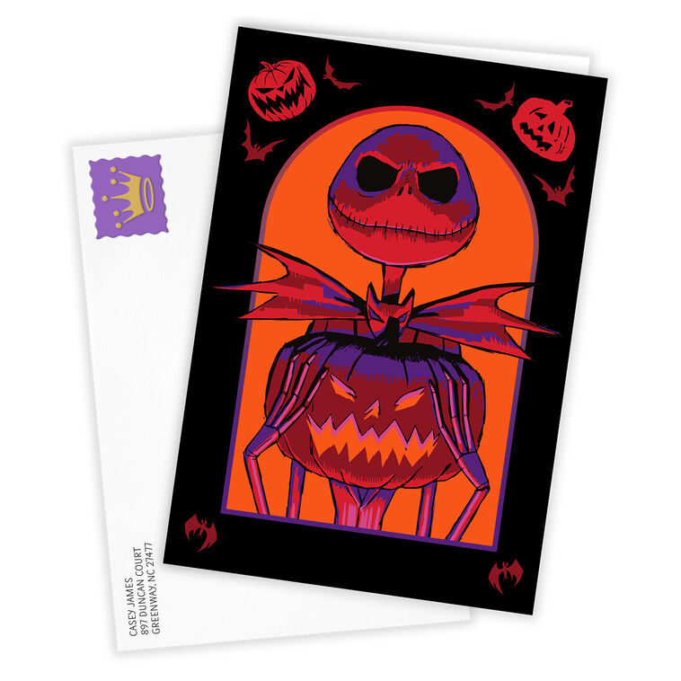 Hallmark Disney Tim Burton's The Nightmare Before Christmas Jack Skellington Custom Halloween Card